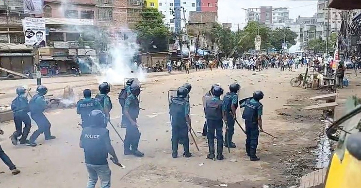 পুলিশ-বিএনপি সংঘর্ষ, উত্তপ্ত রাজধানী