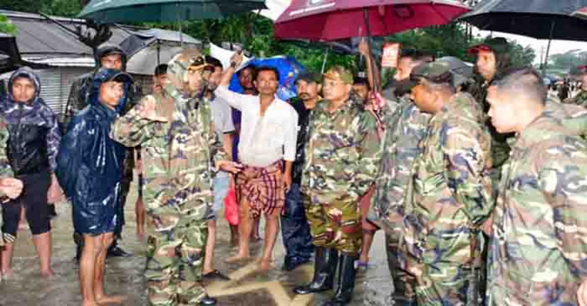 চট্টগ্রাম-বান্দরবানে বন্যা পরিস্থিতি মোকাবিলায় সেনা মোতায়েন