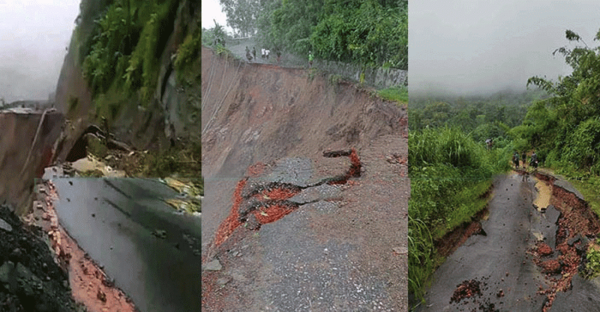 বান্দরবান-থানচি সড়ক বিধ্বস্ত, যোগাযোগ বিচ্ছিন্ন