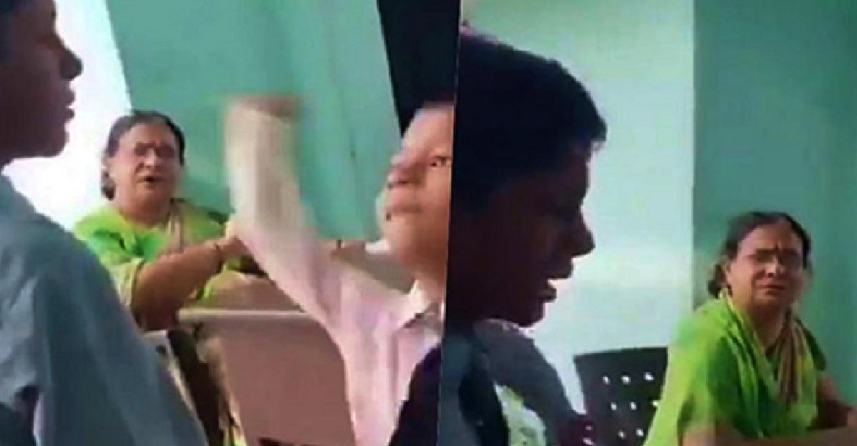 শিক্ষিকার উপস্থিতিতে মুসলিম ছাত্রকে মারধর, স্কুল বন্ধ