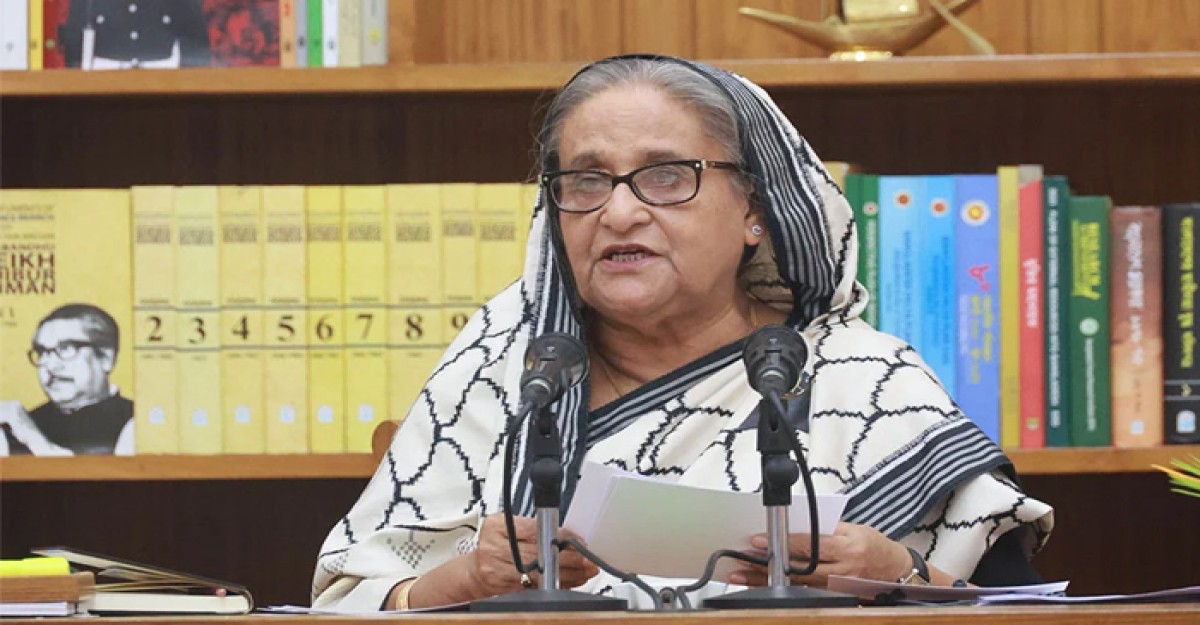 আত্মসম্মান না থাকায় ইউনূস বিবৃতি ভিক্ষা করছেন: প্রধানমন্ত্রী