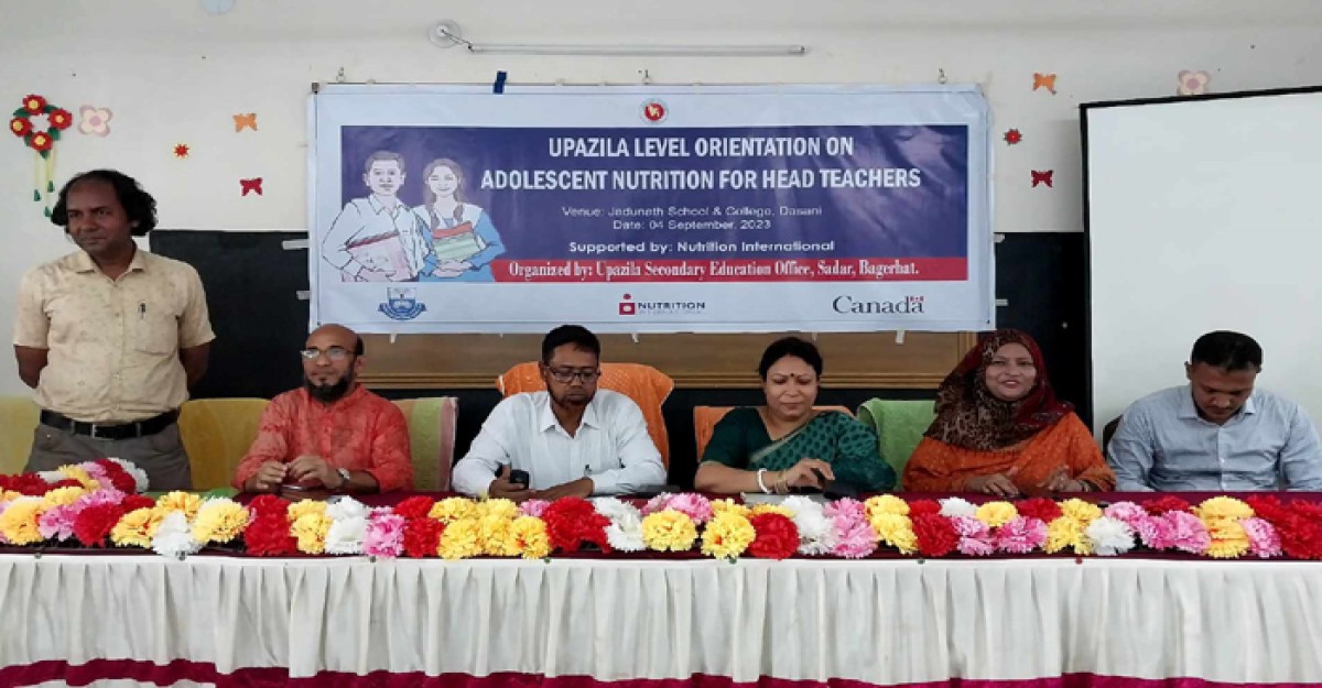 বাগেরহাটে বয়: সন্ধিকালে পুষ্টি বিষয়ক কর্মশালা অনুষ্ঠিত