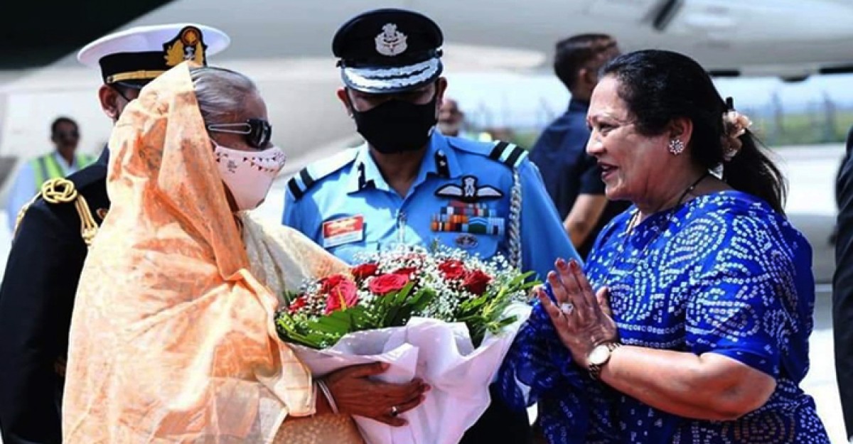 দিল্লিতে পৌঁছেছেন প্রধানমন্ত্রী শেখ হাসিনা