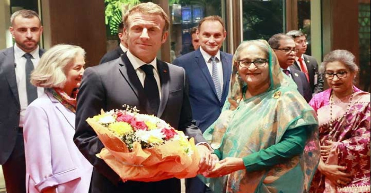 হাসিনা-ম্যাক্রোঁ বৈঠক আজ, আলোচনা হতে পারে যেসব বিষয়ে