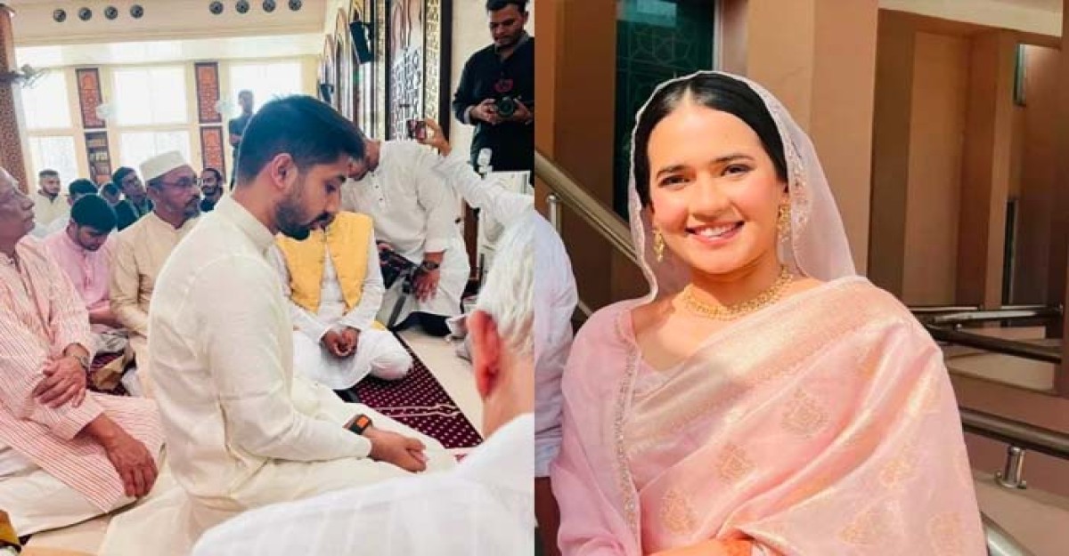 আয়মান সাদিক ও মুনজেরিন শহীদ বিয়ে করলেন