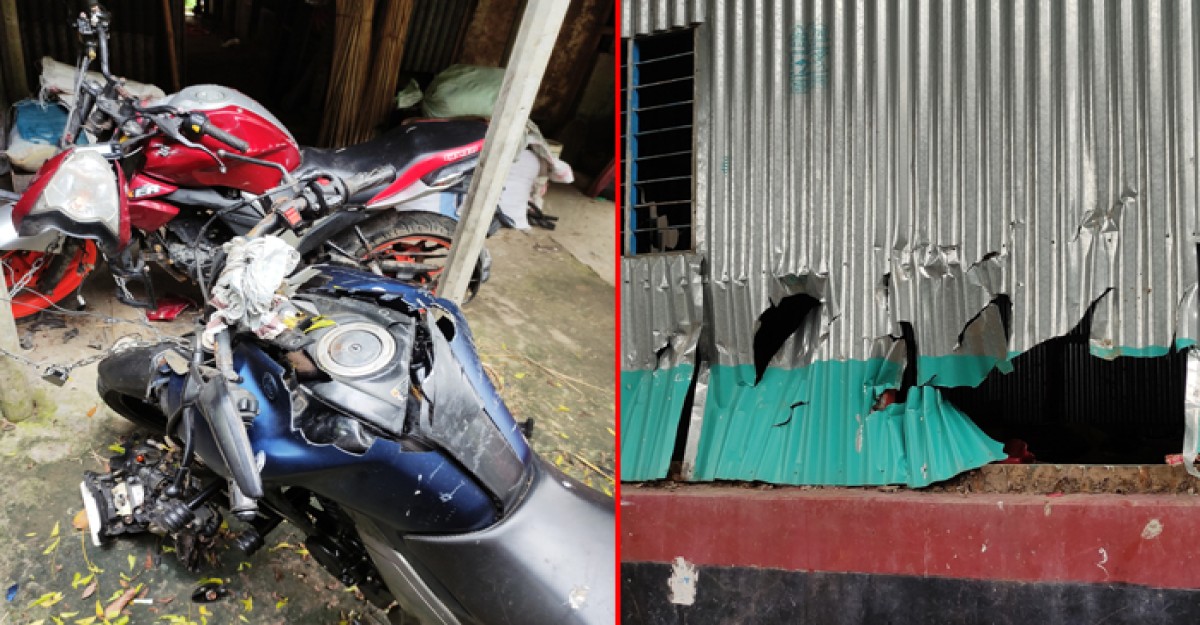 ভাঙ্গায় প্রতিপক্ষের বাড়িতে হামলা, পুরুষশুন্য গ্রাম