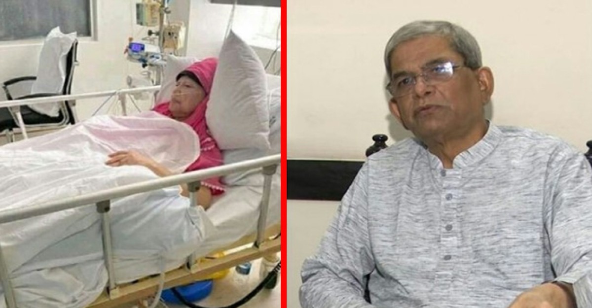 খালেদা জিয়াকে দেখতে হাসপাতালে মির্জা ফখরুল