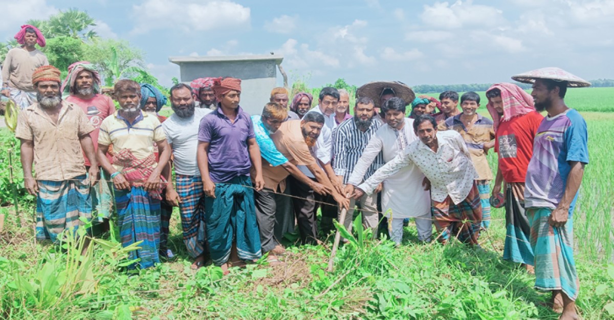 ৯ গ্রামের কৃষকের স্বপ্ন পূরন করলেন সংসদ সদস্য শিখর