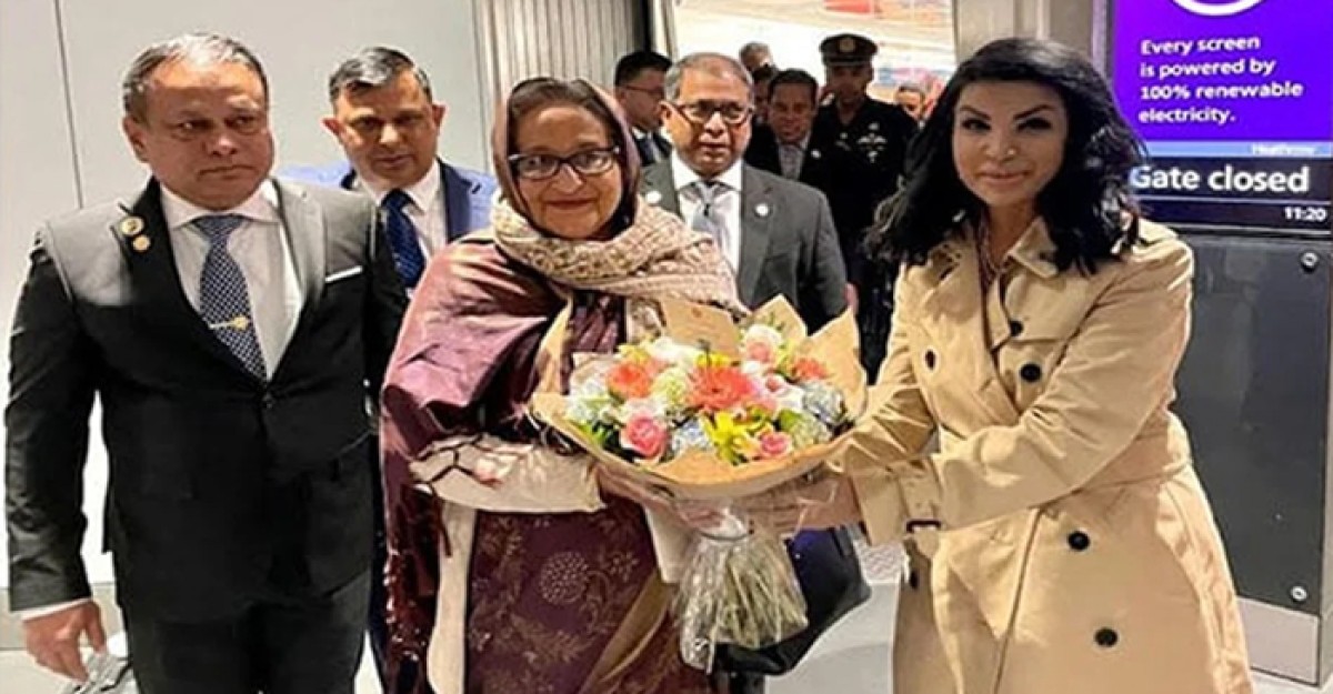 লন্ডন পৌঁছেছেন প্রধানমন্ত্রী