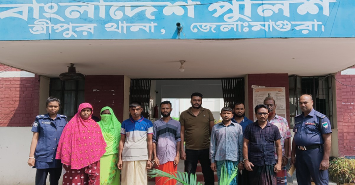শ্রীপুরে ওয়ারেন্টভুক্ত ১০ আসামি গ্রেফতার
