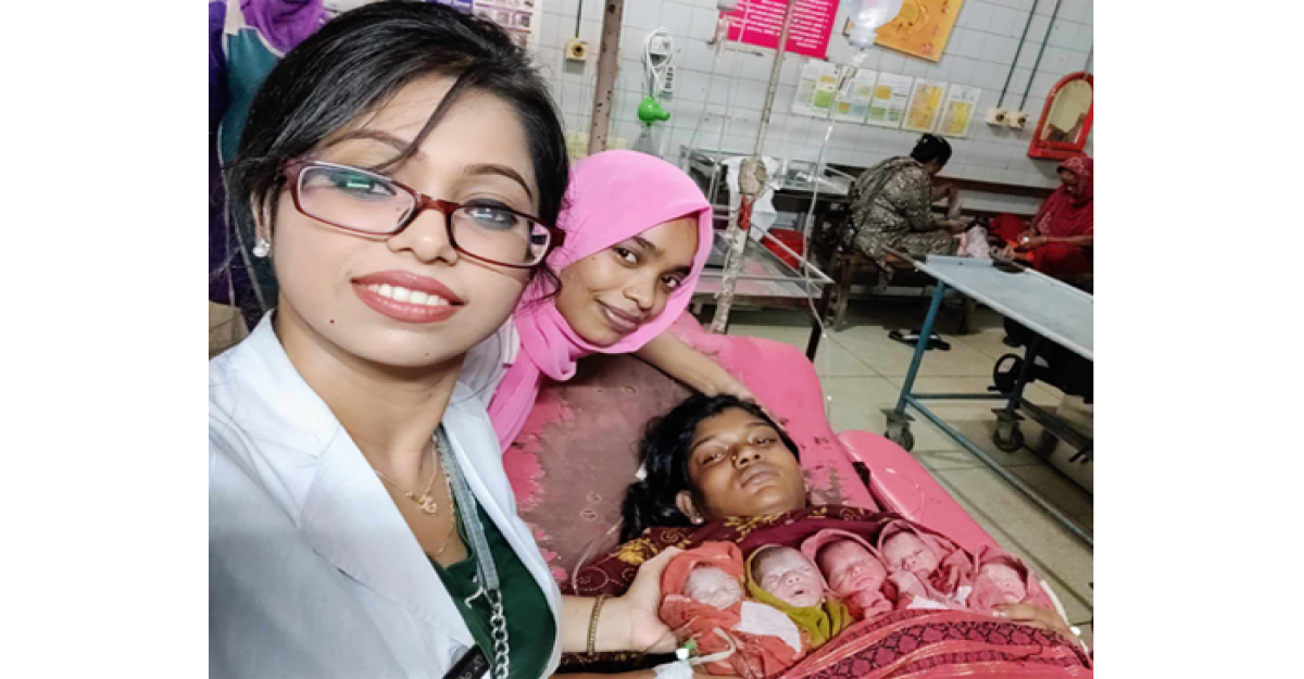 ঢামেকে একসঙ্গে ৫ সন্তান জন্ম দিলেন মনসুরা