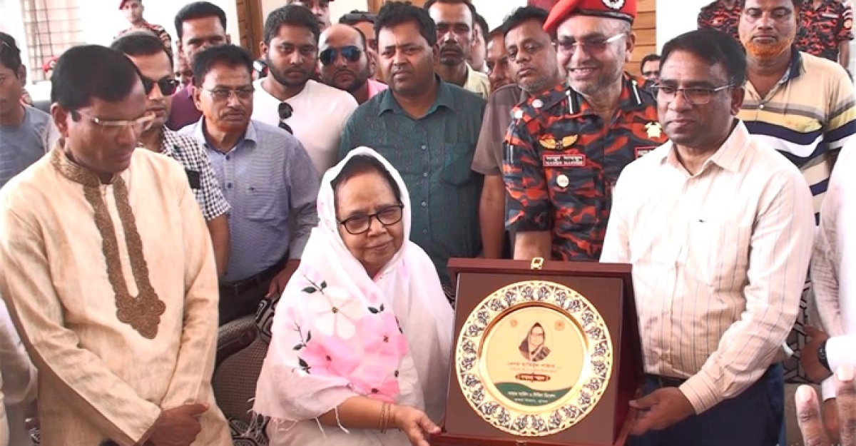ফায়ার স্টেশনের উদ্বোধন অনুষ্ঠানে উপমন্ত্রী হাবিবুন নাহার