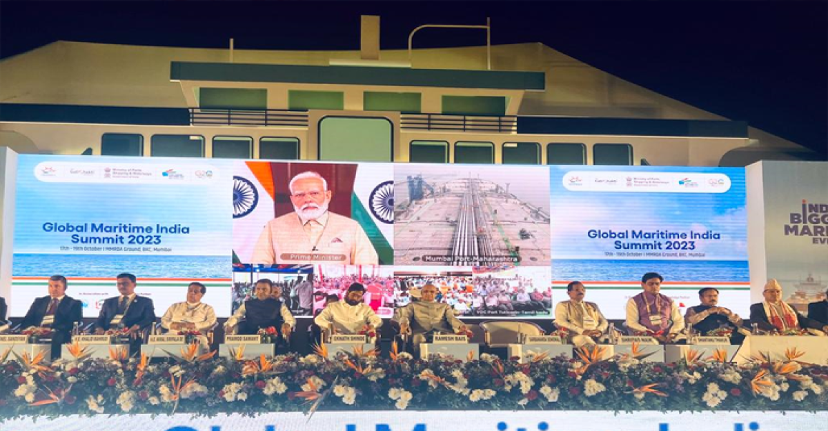 গ্লোবাল মেরিটাইম ইন্ডিয়া সামিট উদ্বোধনী অনুষ্ঠানে নৌপ্রতিমন্ত্রী
