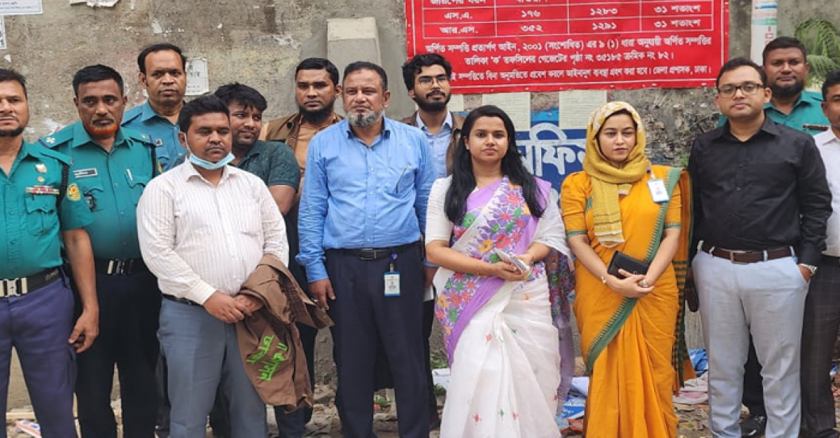 ১০তলা ভবনসহ ৫০ কোটি টাকার জমি উদ্ধার করল ঢাকা জেলা প্রশাসন