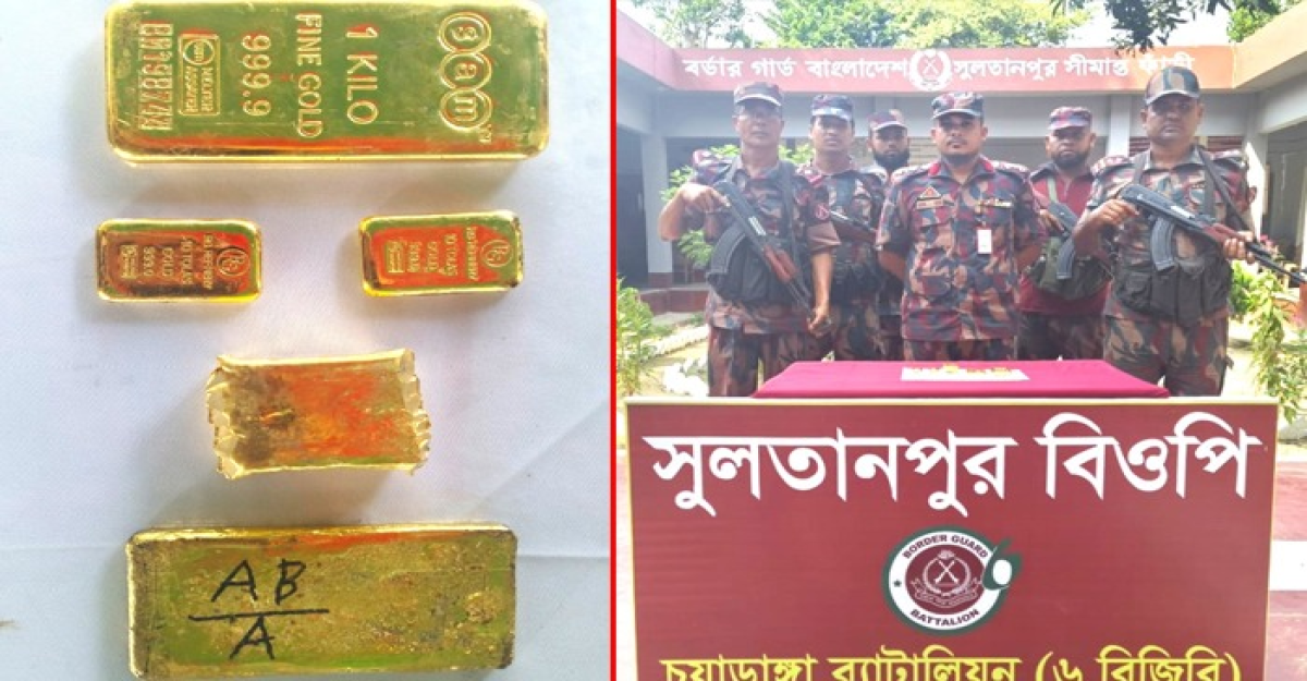চুয়াডাঙ্গার সীমান্তে আড়াই কেজি সোনা জব্দ