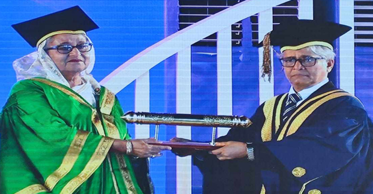 বঙ্গবন্ধুকে মরণোত্তর ‘ডক্টর অব লজ’ ডিগ্রি প্রদান