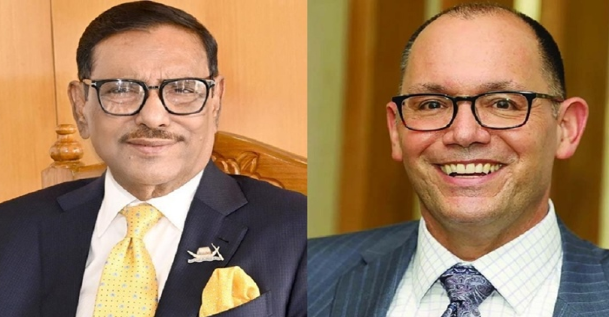 ওবায়দুল কাদেরের সঙ্গে বৈঠক করলেন পিটার হাস