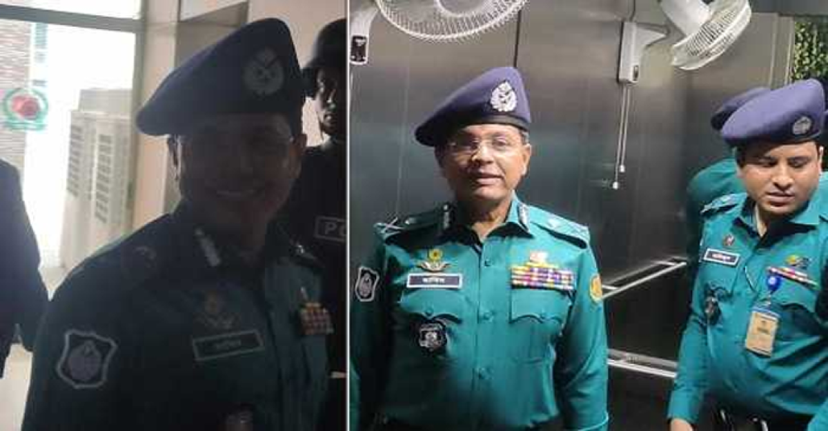 নিরাপত্তা ব্যবস্থা দেখতে ইসি ভবন পরিদর্শনে ডিএমপি কমিশনার