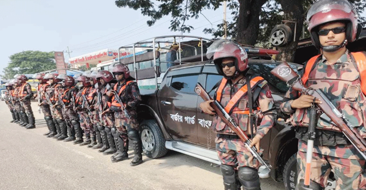 দেশে ২৩০ প্লাটুন বিজিবি মোতায়েন