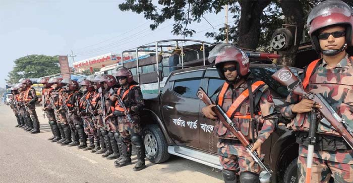 দেশে ১৫৬ প্লাটুন বিজিবি মোতায়েন