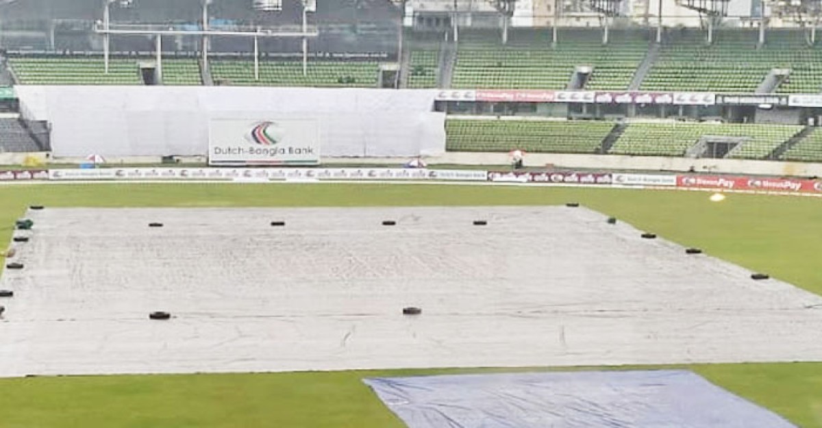 বৃষ্টিতে ভেসে গেল ২য় টেস্টের দ্বিতীয় দিন