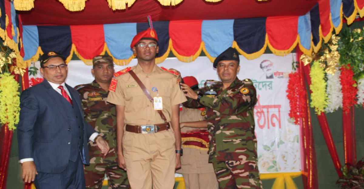 বিএনসিসির নোবিপ্রবি প্লাটুনের সিইউও সাজিদ