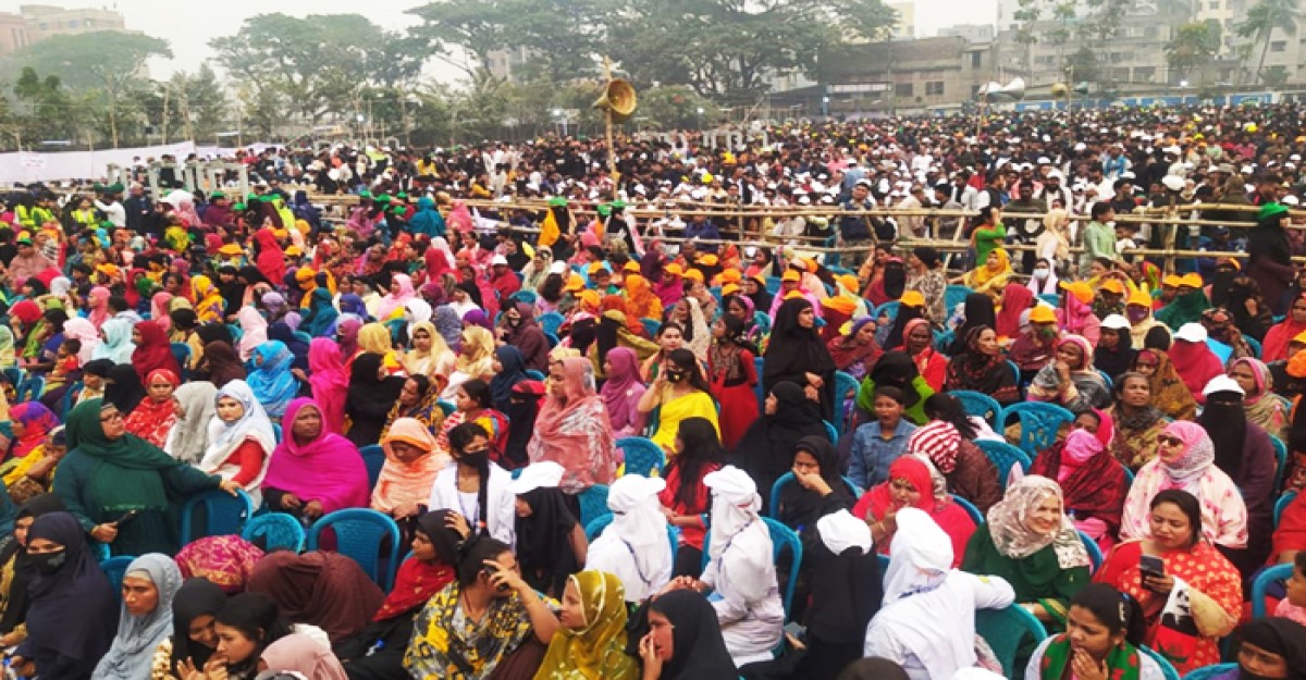 নারায়ণগঞ্জে প্রধানমন্ত্রীর জনসভা কানায় কানায় পূর্ণ