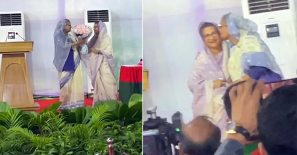 বড় বোনকে শুভেচ্ছা জানিয়ে স্নেহে সিক্ত শেখ রেহানা