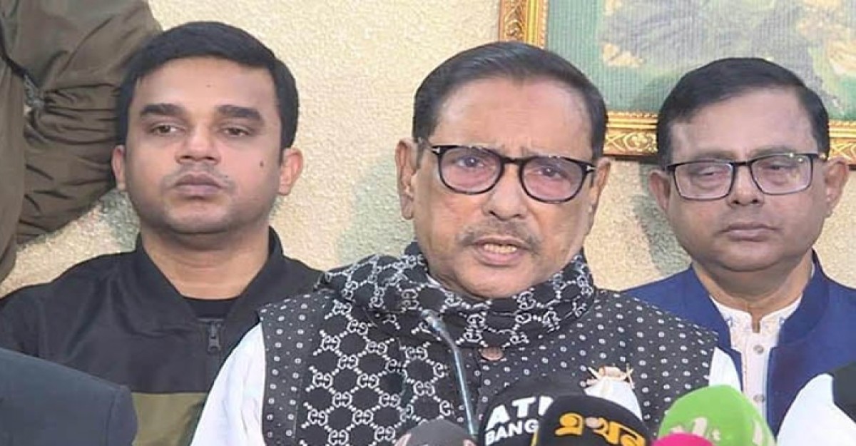 বিএনপির কালো পতাকা মিছিল গভীর ষড়যন্ত্রের অংশ: ওবায়দুল কাদের