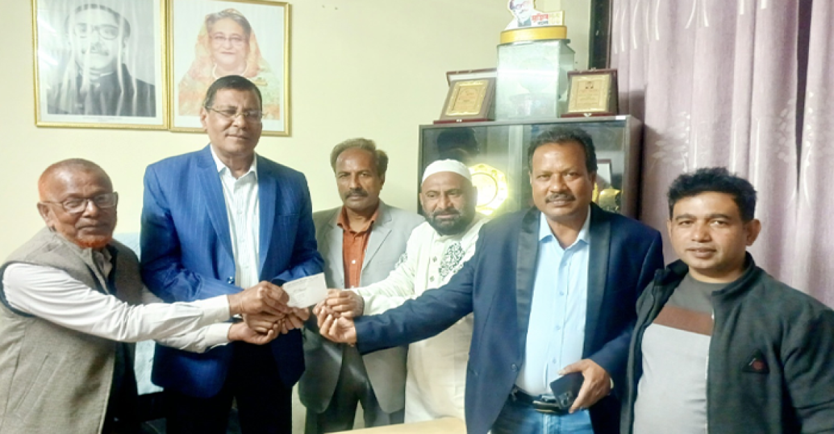 এমপির বরাদ্দকৃত শীতবস্ত্র বিতরণ করলেন স্থানীয় আওয়ামীলীগ