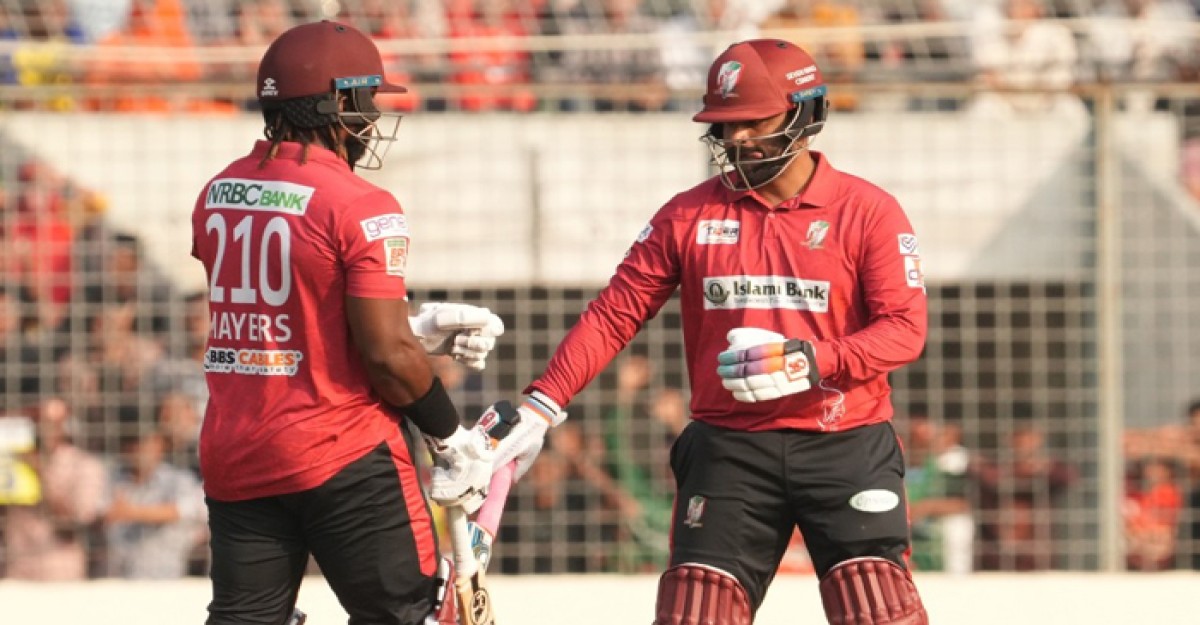 তামিম ও মায়ার্স ঝড়ে বিধ্বস্ত চট্টগ্রাম, ২য় কোয়ালিফাইয়ারে বরিশাল