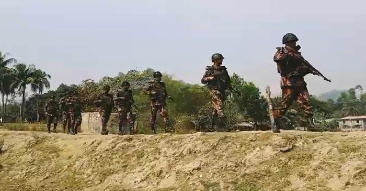 তিন দিন পর নাফনদীর ওপারে বিমান যোগে হামলা, বিস্ফোরণের বিকট শব্দ