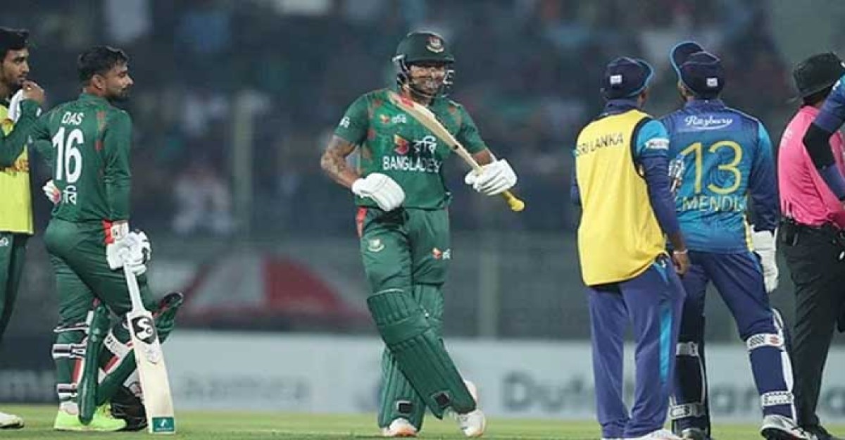 সৌম্যের নট আউটে বাংলাদেশ-শ্রীলঙ্কা বিতর্কের নতুন অধ্যায় শুরু