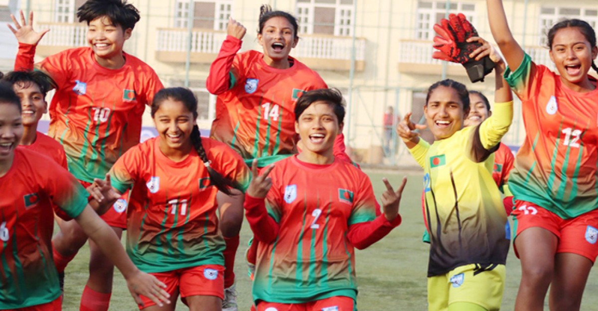 ভুটানকে অর্ধ-ডজন গোল দিয়ে উড়িয়ে দিল বাংলাদেশ