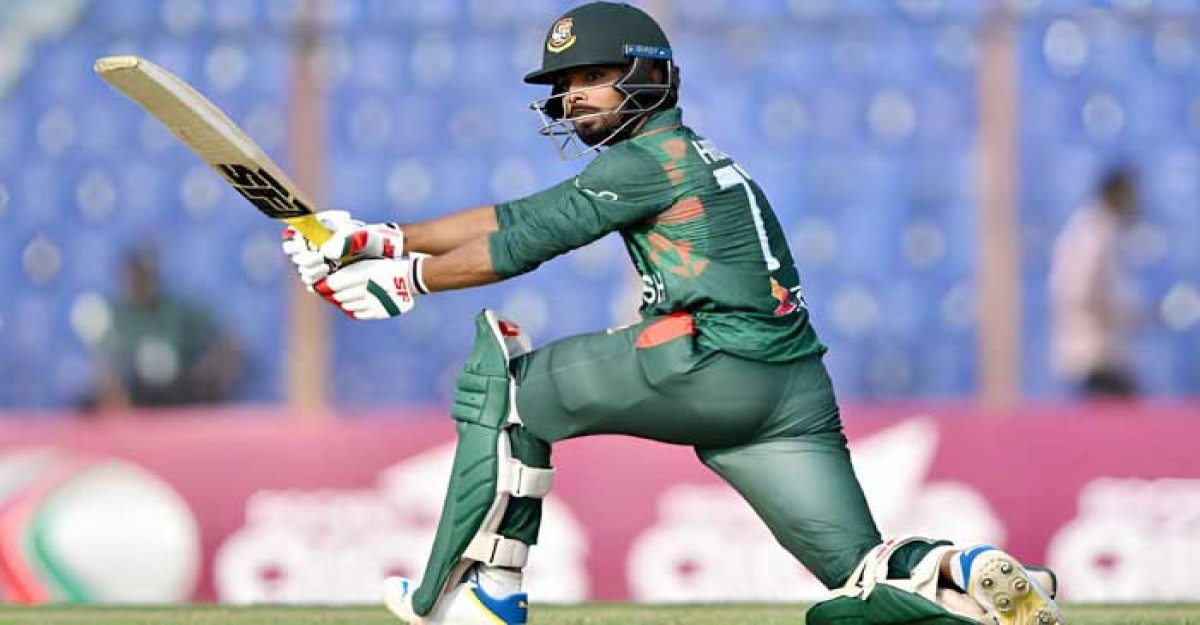 হৃদয়ের ব্যাটে বাংলাদেশ পেল বড় সংগ্রহ