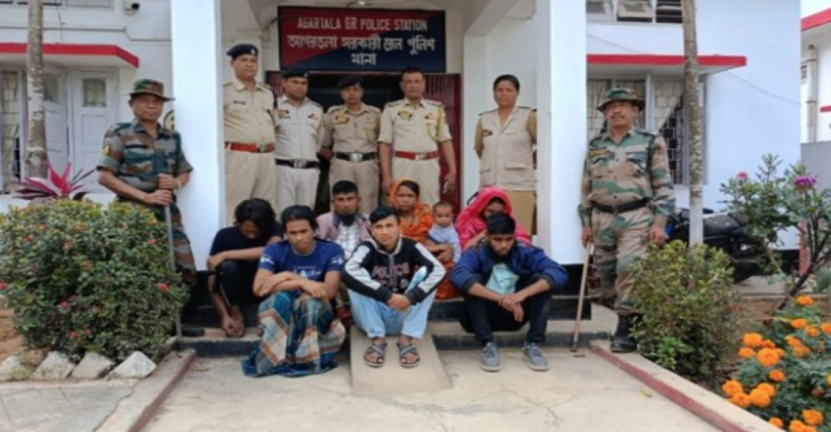 আগরতলা রেলস্টেশনে ৭ বাংলাদেশি নাগরিক আটক