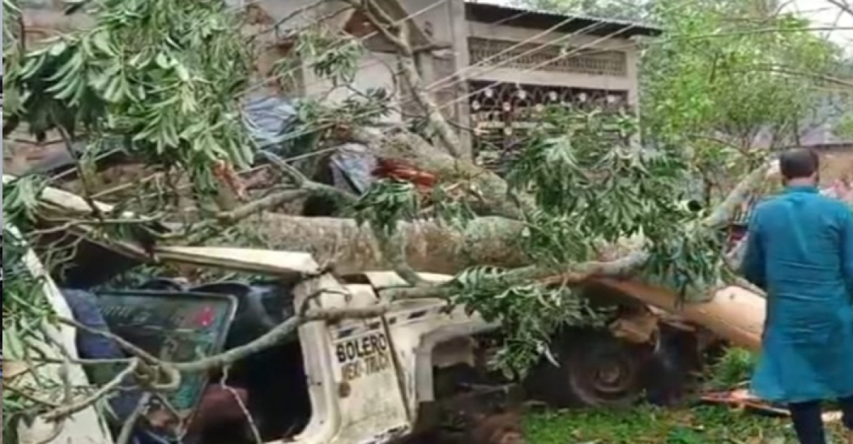 ত্রিপুরায় কালবেশাখী ঝড়ের দাপটে নিহত ২