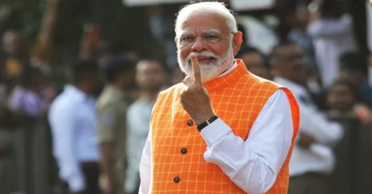 ভোট দিলেন নরেন্দ্র মোদি