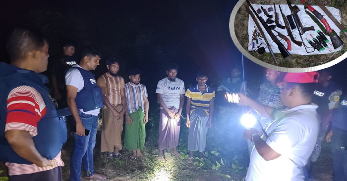 রোহিঙ্গা ক্যাম্প থেকে অস্ত্র ও গুলিসহ আরসা’র ৪ সন্ত্রাসী গ্রেফতার