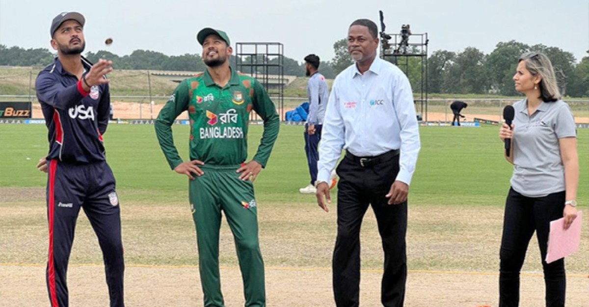 টসে জিতে বোলিংয়ে বাংলাদেশ