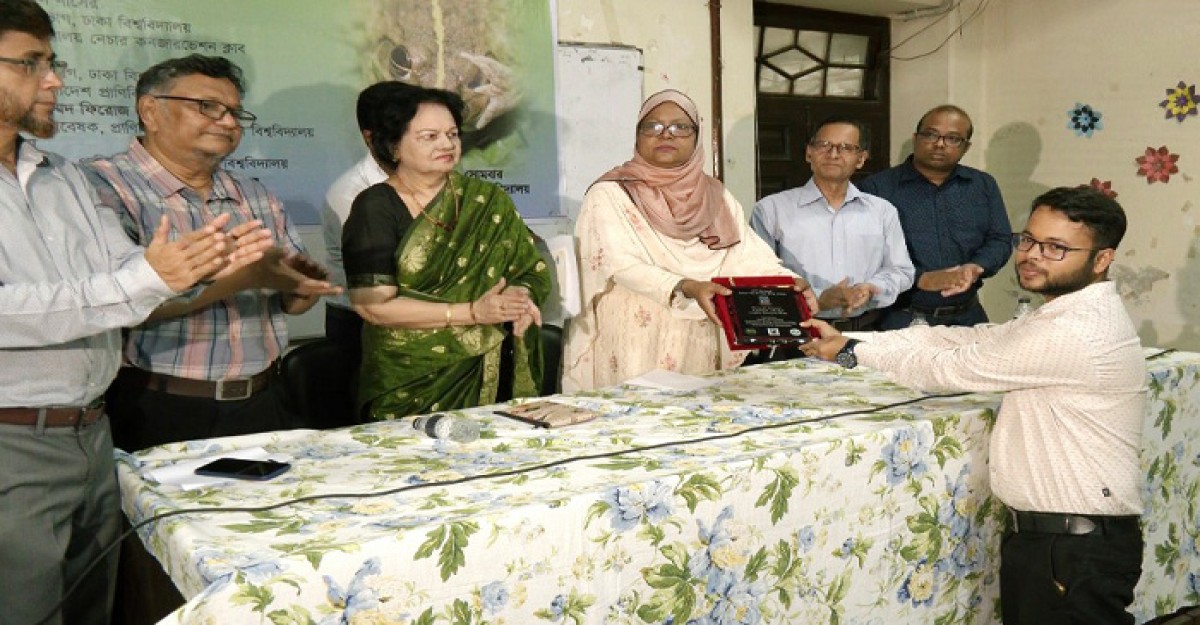 ঢাবি’র ‘মেসেঞ্জার অব নেচার’ সম্মাননা পেলেন ঢাকসাসের কেফায়েত শাকিল