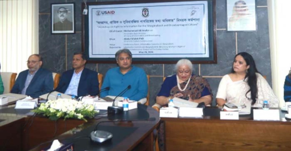 “অনগ্রসর, প্রান্তিক ও সুবিধাবঞ্চিত নাগরিকের তথ্য অধিকার” বিষয়ক কর্মশালা