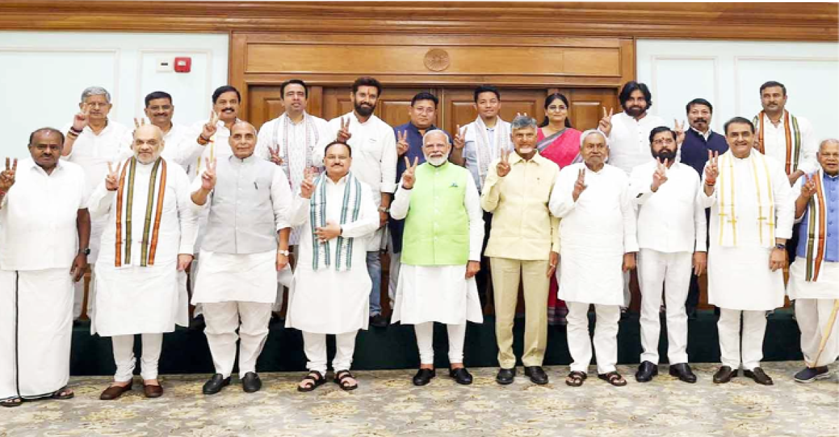 জোট সঙ্গীদের সমর্থন পেলেন নরেন্দ্র মোদি