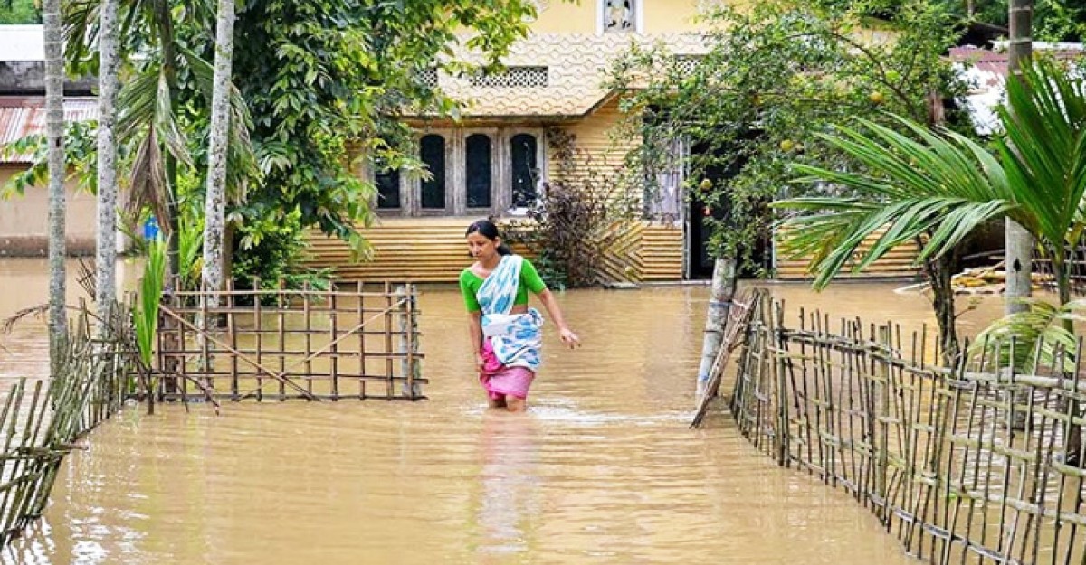 আসামে ভয়াবহ বন্যা, মৃত্যু বেড়ে ৩৮
