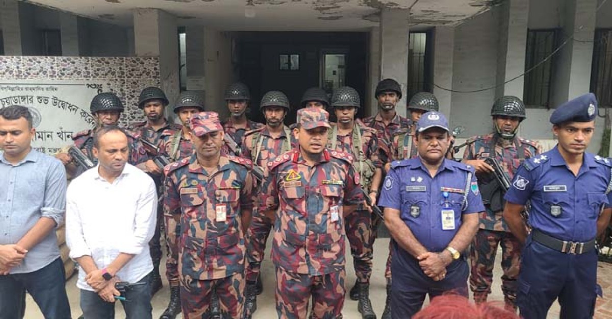 দর্শনায় আইনশৃঙ্খলা রক্ষার্থে চুয়াডাঙ্গা-৬ বিজিবি
