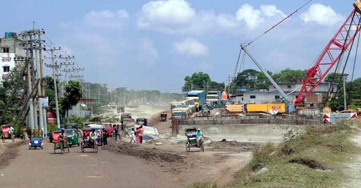 কাজে নেই ভারতীয়রা: আশুগঞ্জ-আগরতলা সড়ক নির্মাণে অনিশ্চয়তা