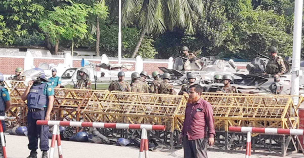 বঙ্গভবন ঘিরে কঠোর নিরাপত্তা জোরদার
