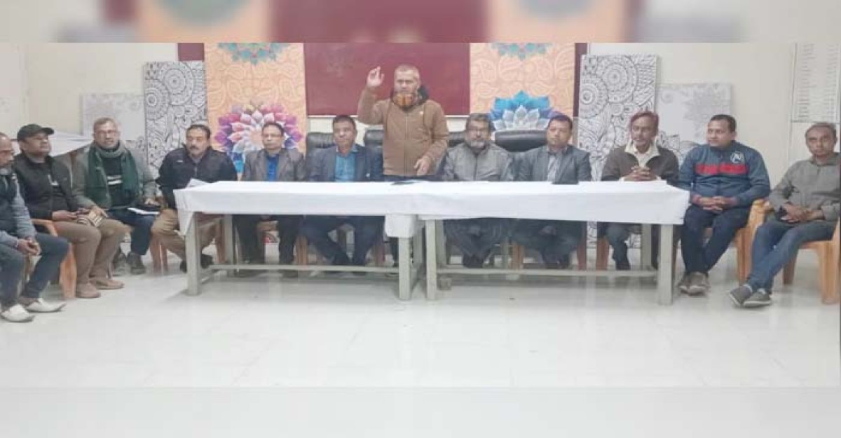 জনবাণী’র সম্পাদকসহ ৪ সাংবাদিকের উপর হামলার নিন্দা জানিয়ে গৌরীপুরে প্রতিবাদ সভা