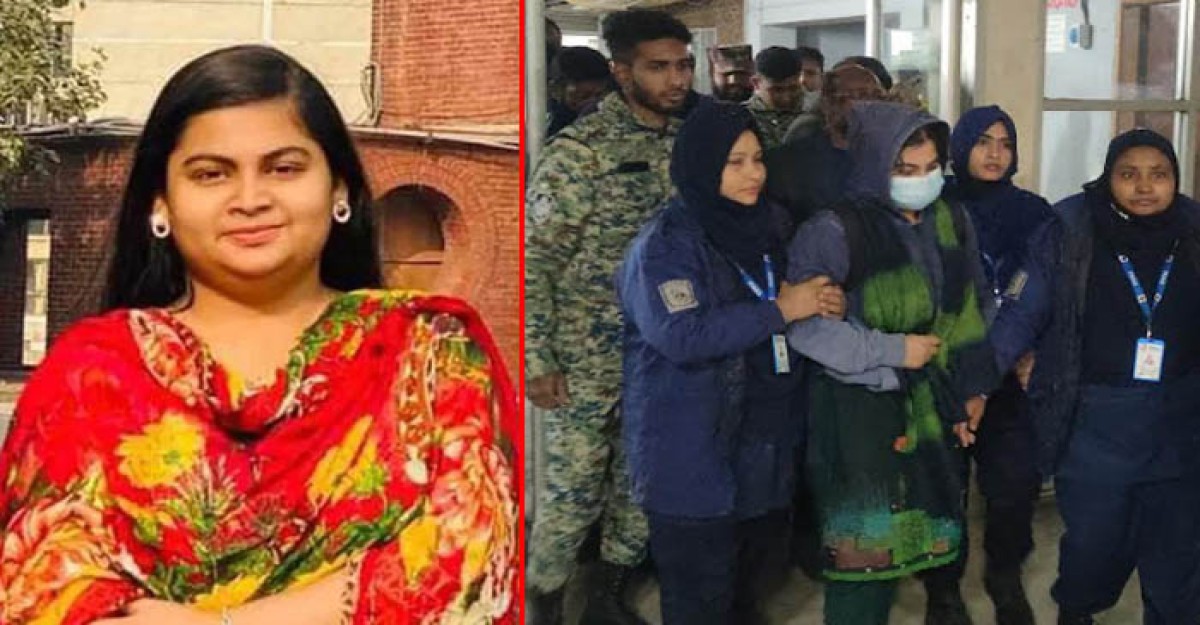 ভারতে পালানোর সময় ইডেন কলেজের ছাত্রলীগ নেত্রী বেনাপোলে আটক