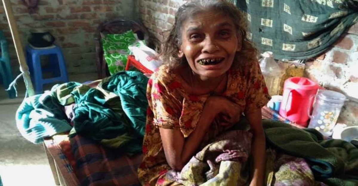 পাঁচ সন্তানের মা হয়েও একমুঠো খাবারের জন্য হাহাকার